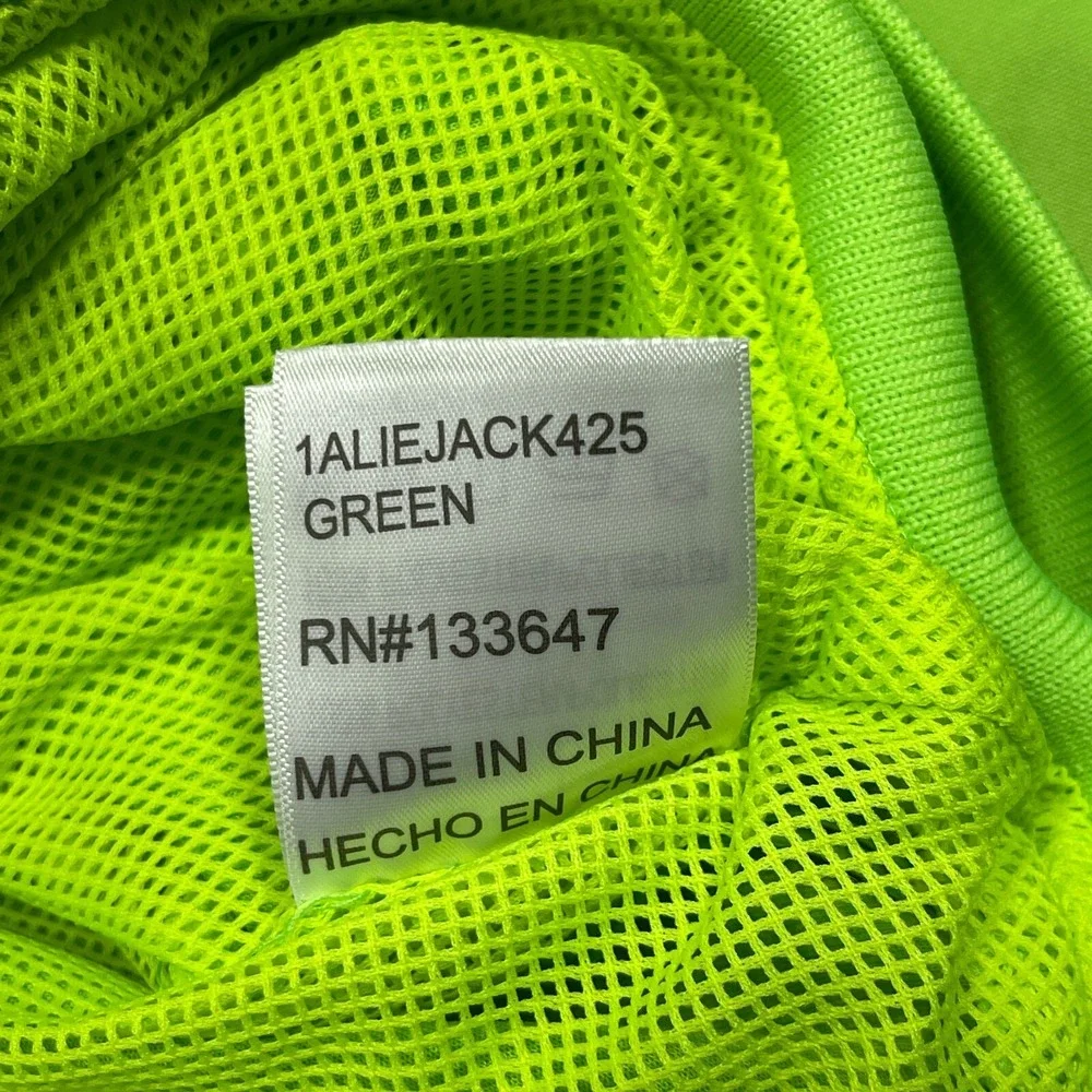 Big3‎ Basketball Jacket Men Medium Aliens Team Neon Green Streetwear